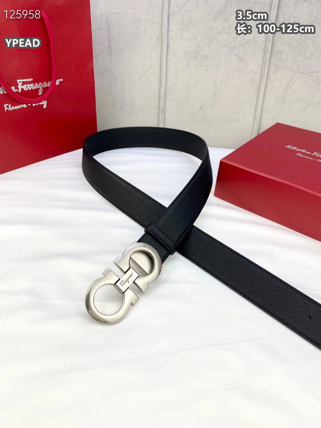 Sophisticated 337 Salvatore Ferragamo AAA Quality Belts For Men