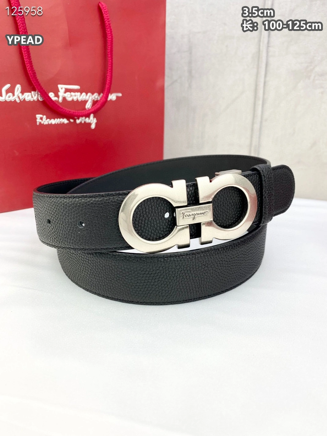 Sophisticated 337 Salvatore Ferragamo AAA Quality Belts For Men