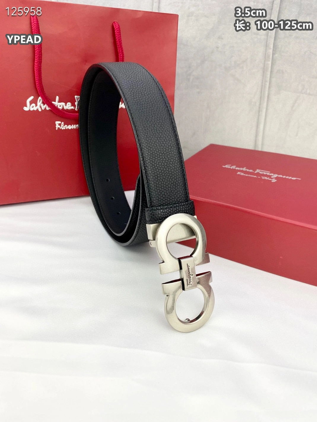 Sophisticated 337 Salvatore Ferragamo AAA Quality Belts For Men