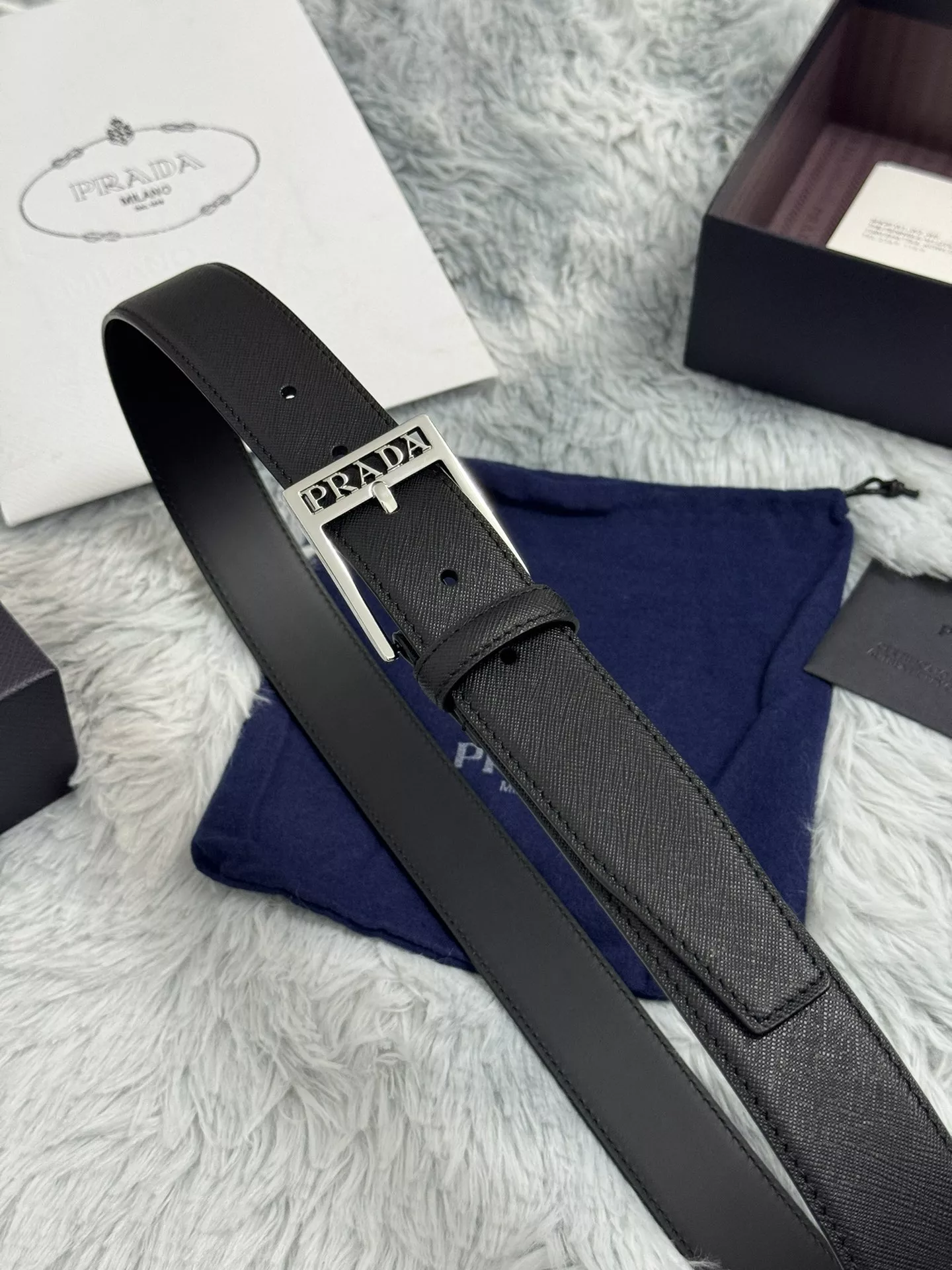 Sophisticated 3903 Prada AAA Quality Belts In 3.5cm For Men