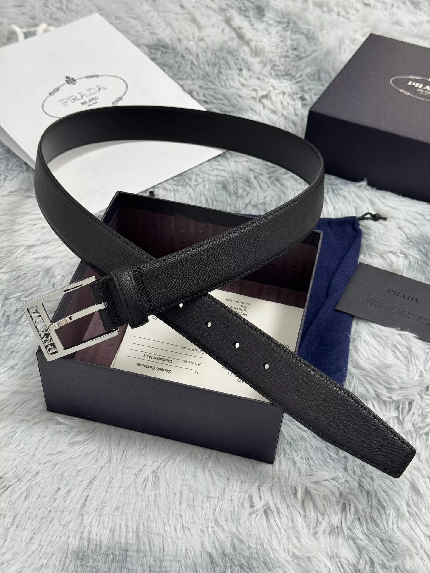 Sophisticated 3903 Prada AAA Quality Belts In 3.5cm For Men