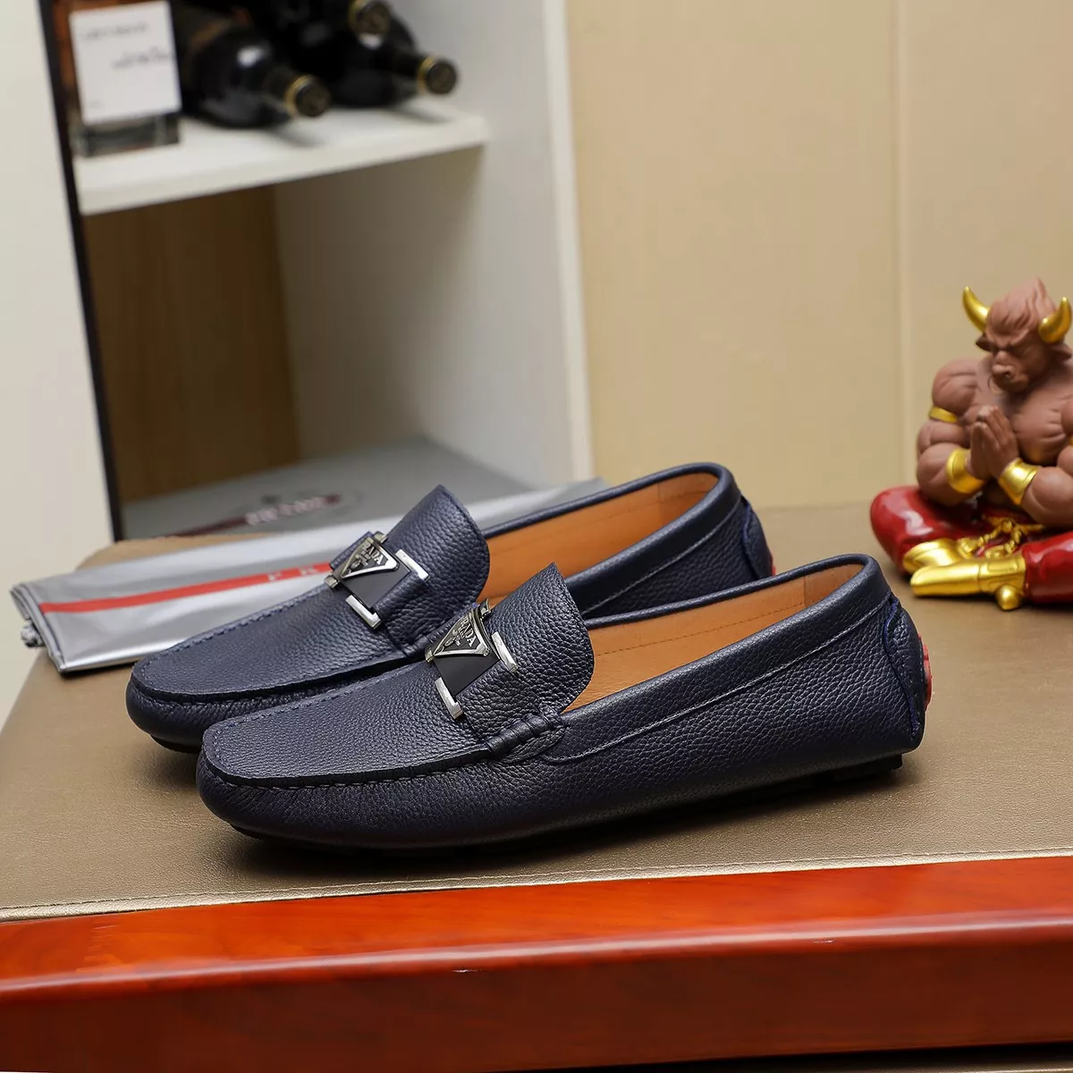 Sophisticated 4066 Prada Leather Shoes For Men