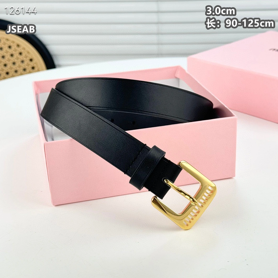Sophisticated 4129 MIU MIU AAA Quality Belts For Unisex