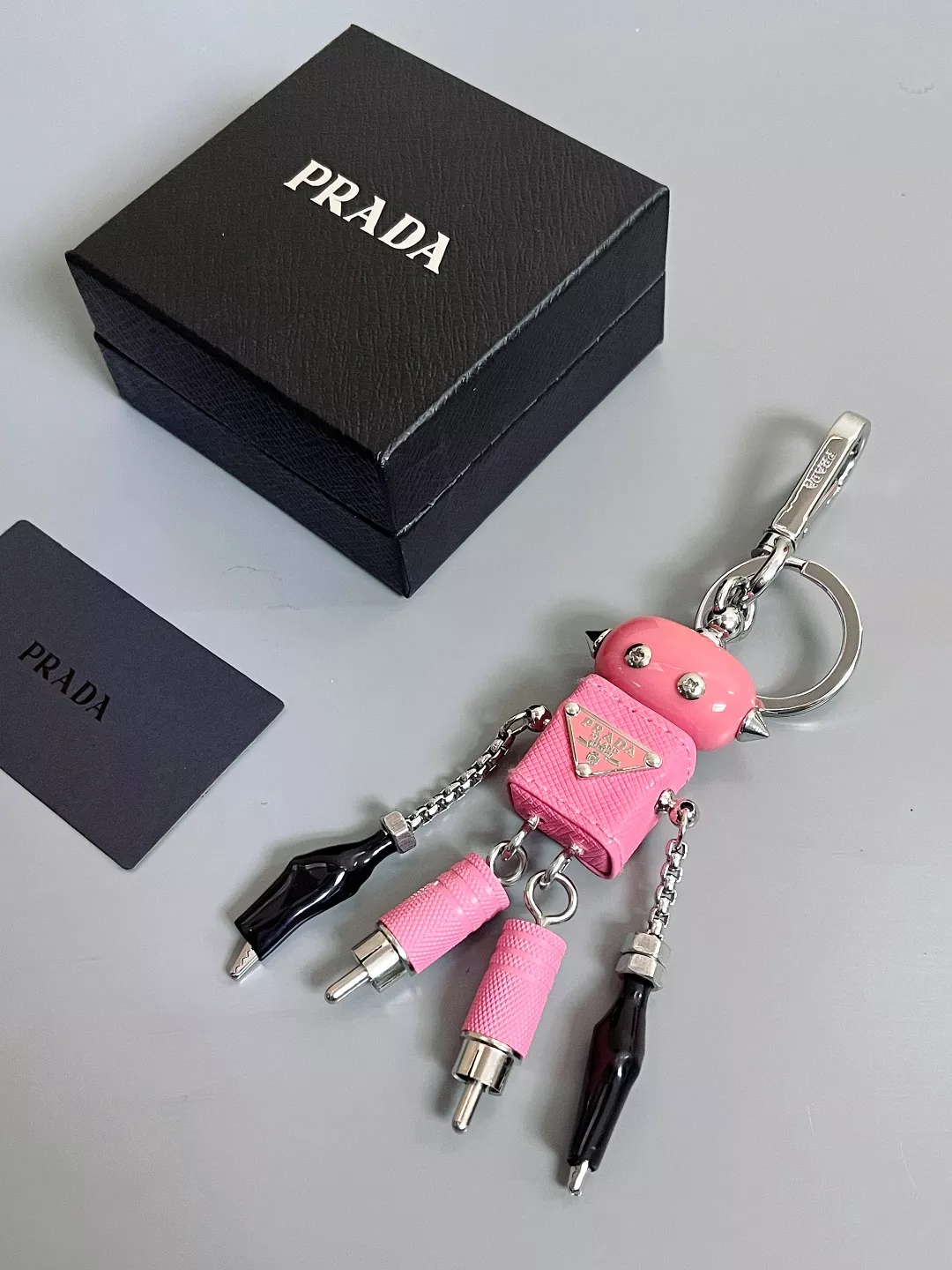 Sophisticated 4456 Prada Key Holder And Bag Buckle