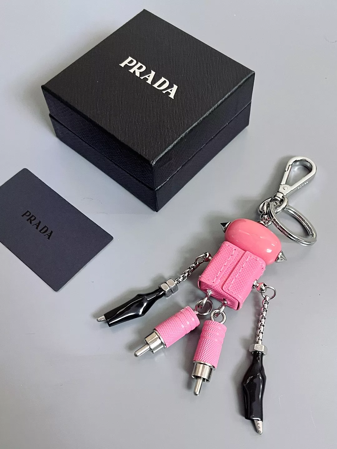 Sophisticated 4456 Prada Key Holder And Bag Buckle
