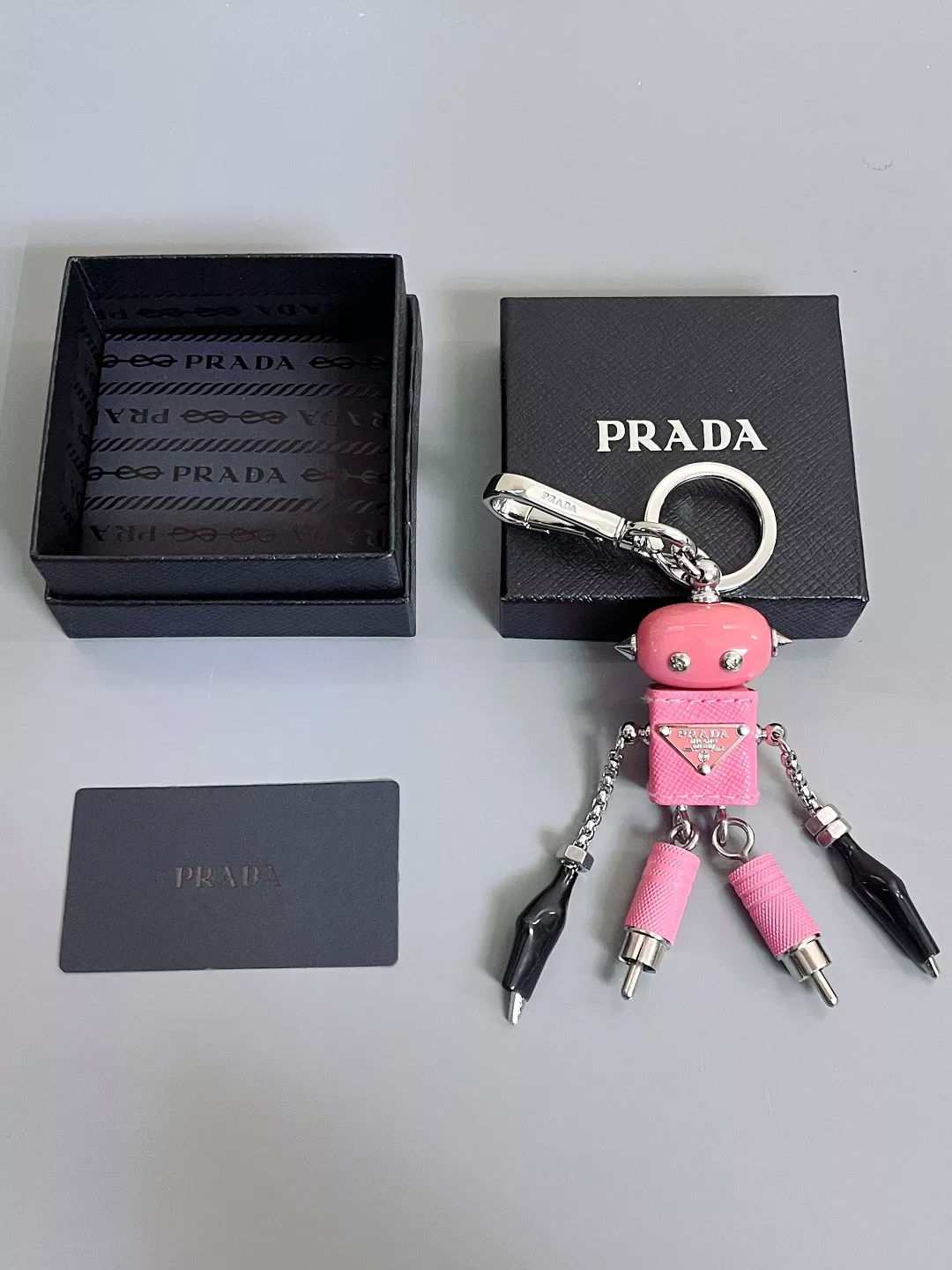 Sophisticated 4456 Prada Key Holder And Bag Buckle