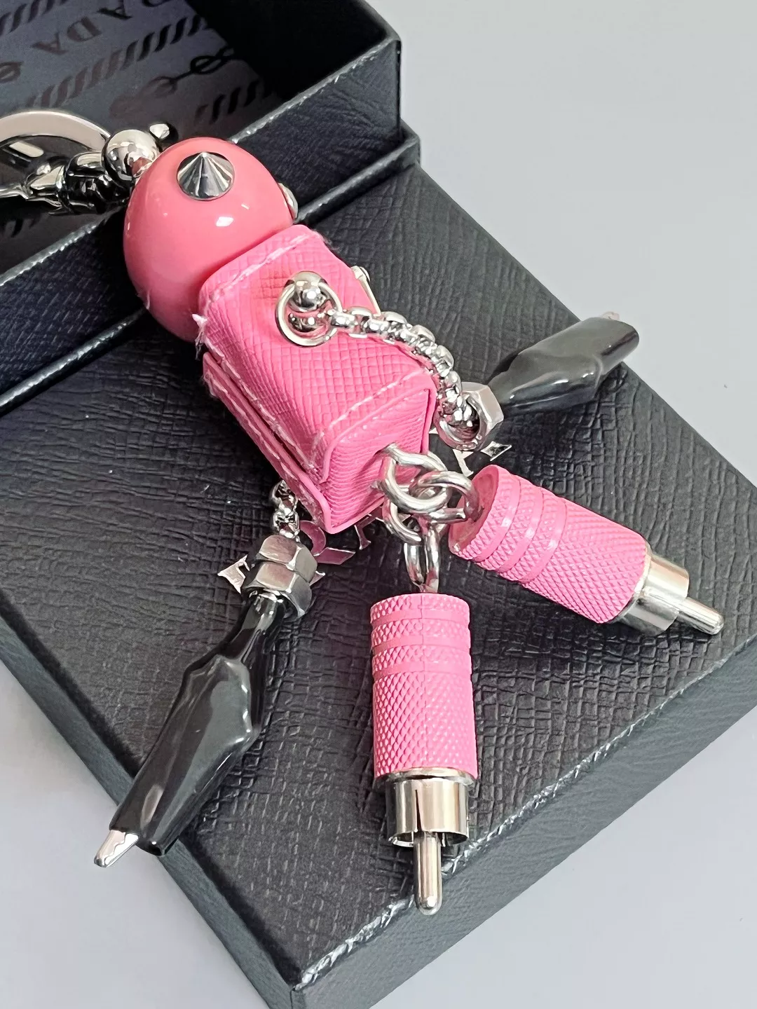 Sophisticated 4456 Prada Key Holder And Bag Buckle