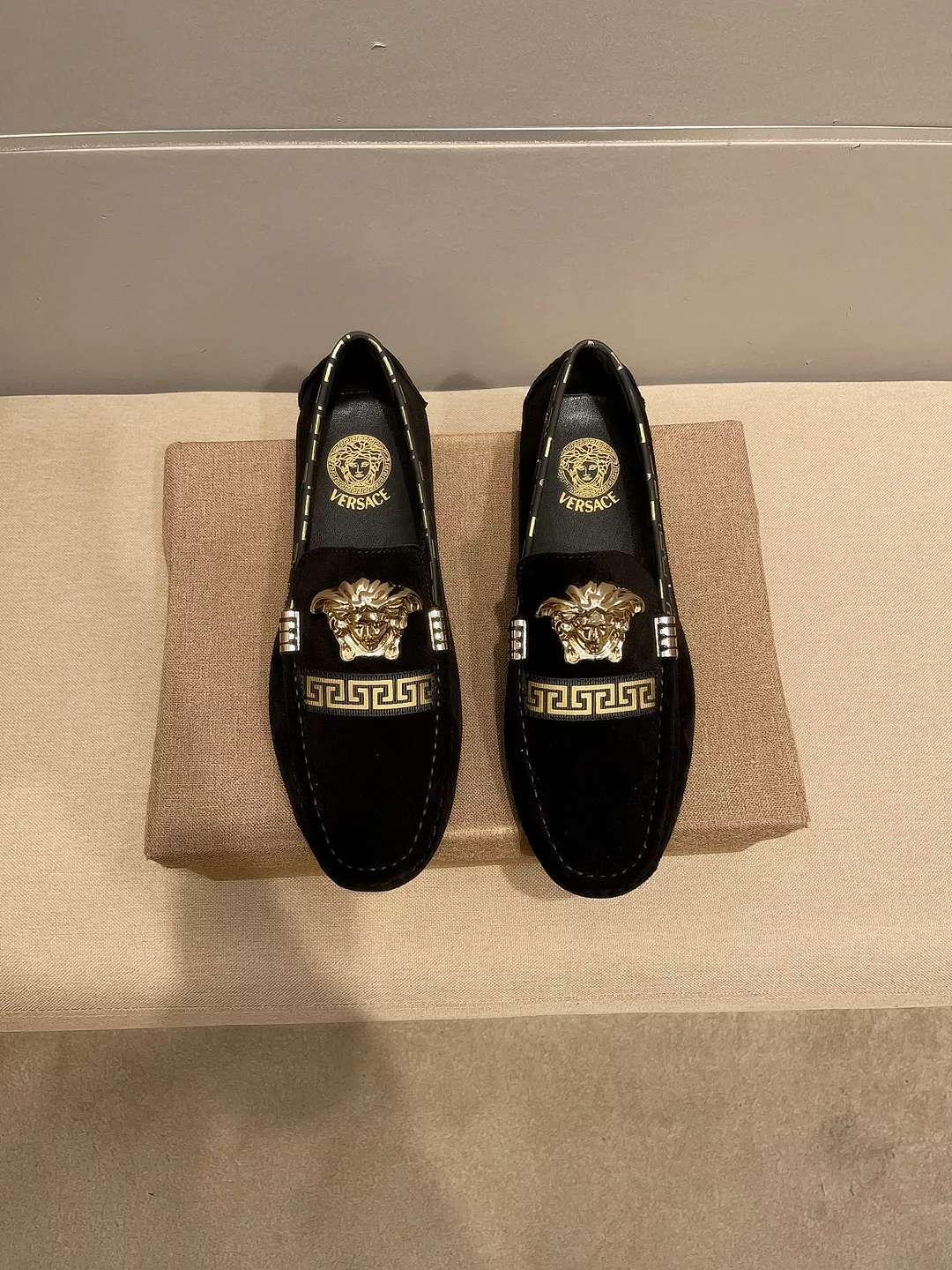 Sophisticated 5127 Versace Leather Shoes For Men