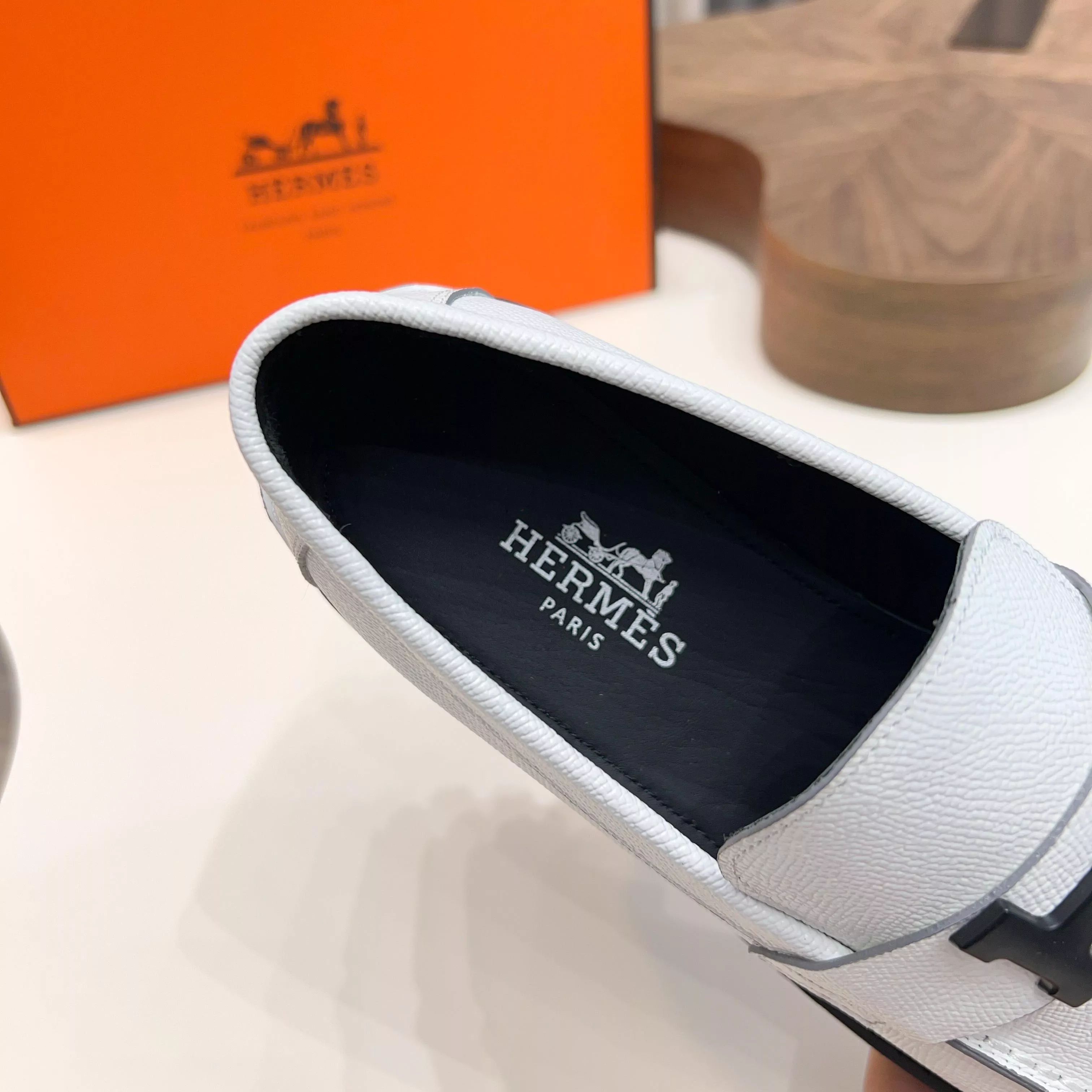 Sophisticated 5493 Hermes Leather Shoes For Men