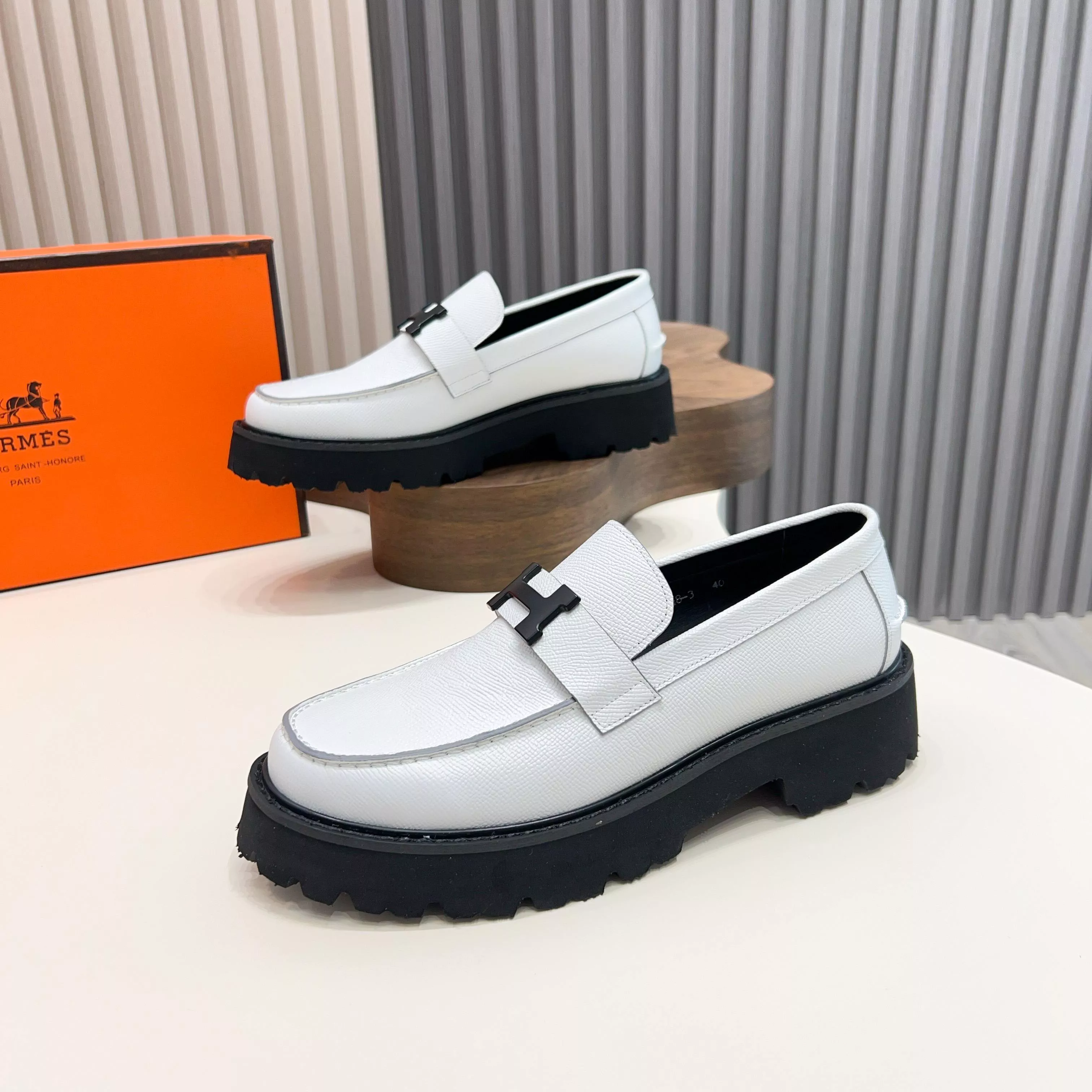 Sophisticated 5493 Hermes Leather Shoes For Men