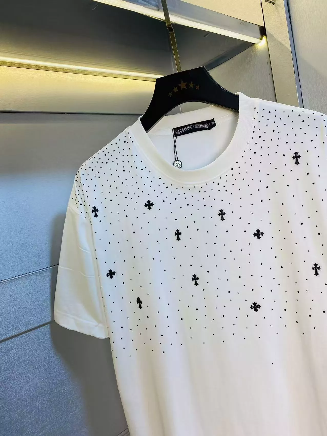 Sophisticated 5539 Chrome Hearts T-Shirts Short Sleeved For Unisex