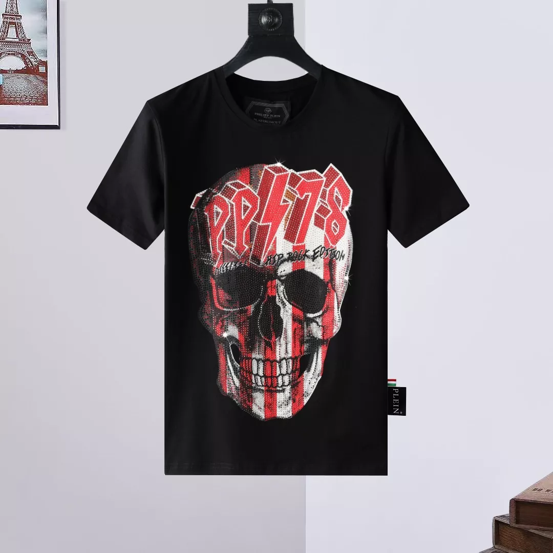 Sophisticated 5657 Philipp Plein PP T-Shirts Short Sleeved For Men