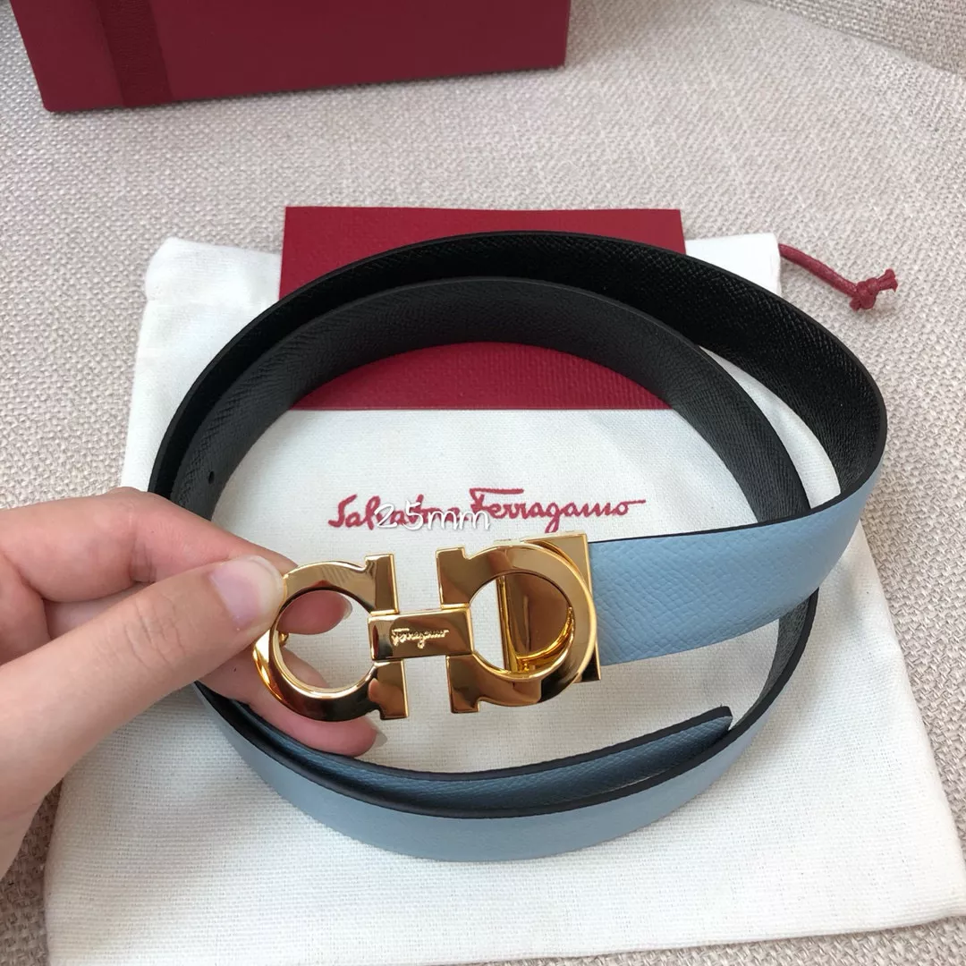 Sophisticated 5870 Salvatore Ferragamo AAA Quality Belts In 2.5cm For Women