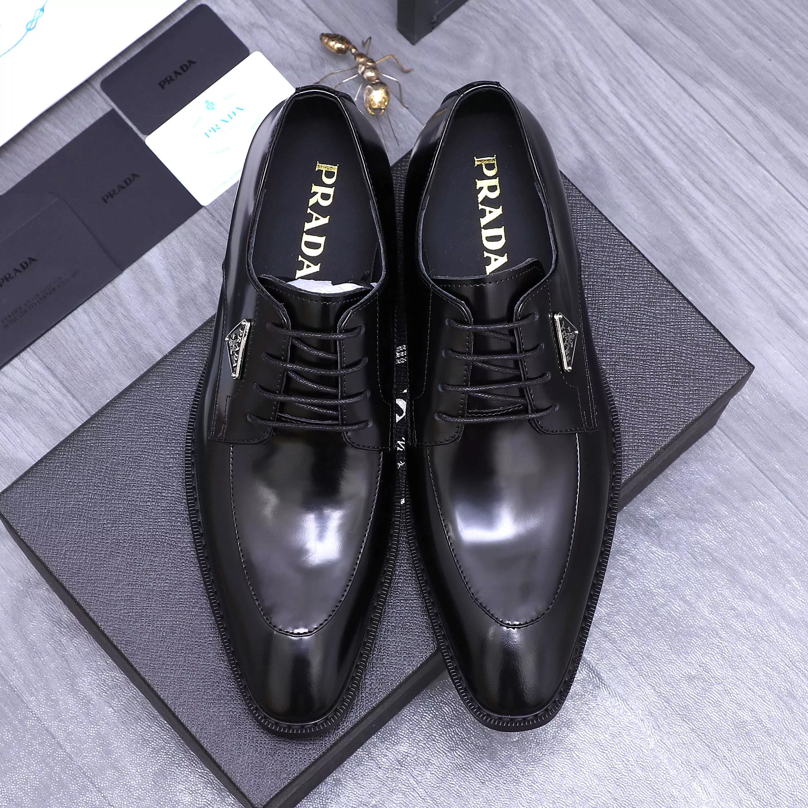 Sophisticated 5984 Prada Leather Shoes For Men