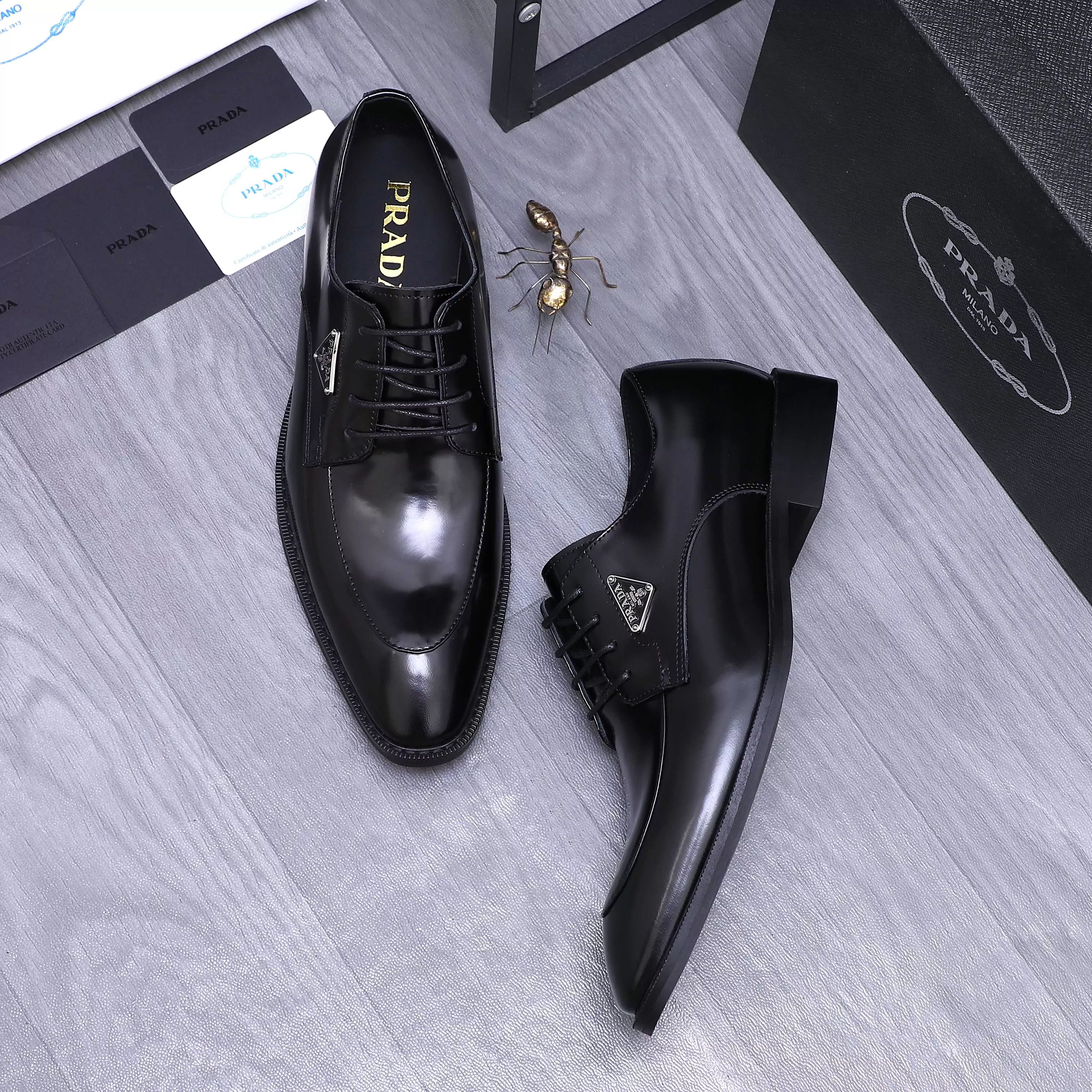 Sophisticated 5984 Prada Leather Shoes For Men