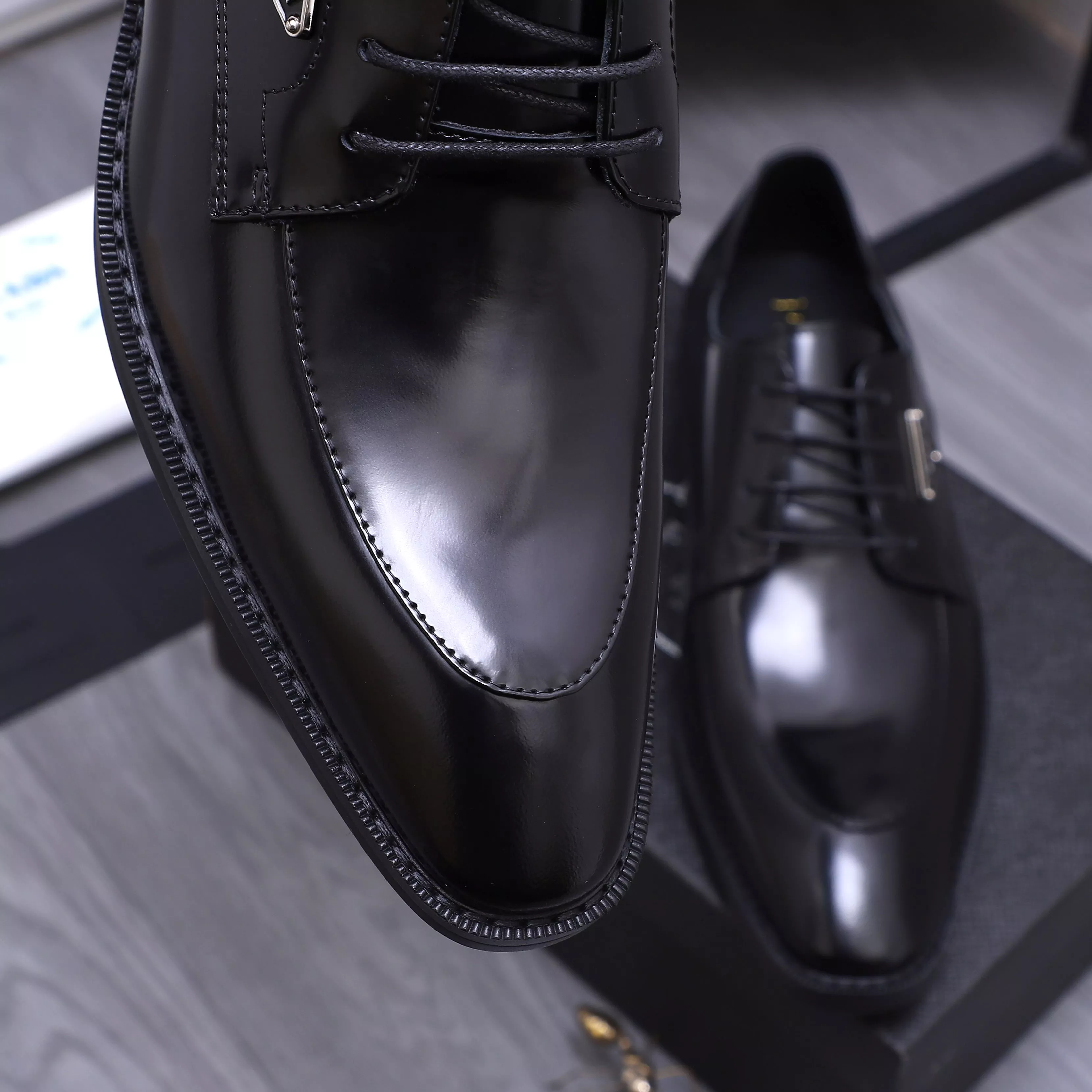 Sophisticated 5984 Prada Leather Shoes For Men