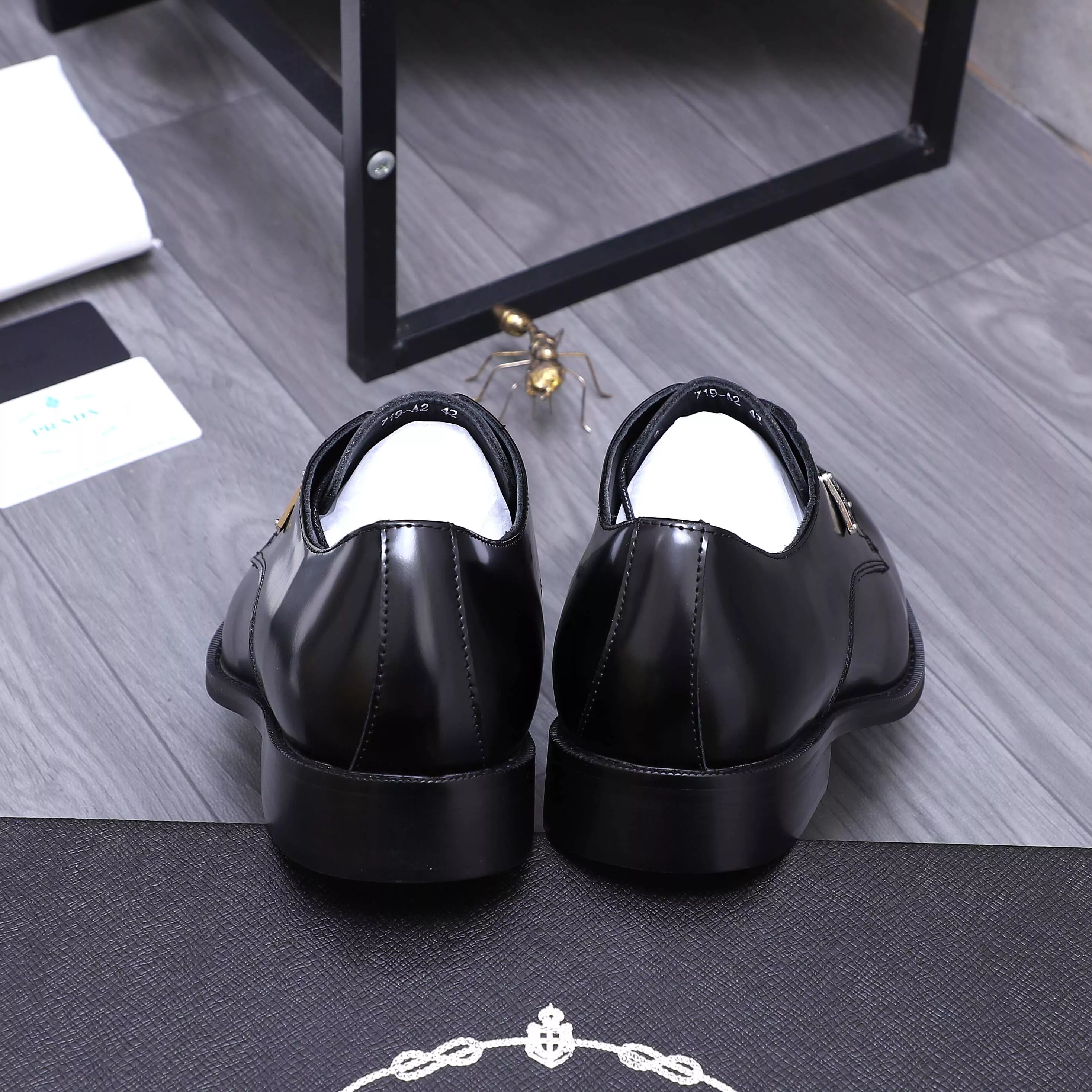 Sophisticated 5984 Prada Leather Shoes For Men