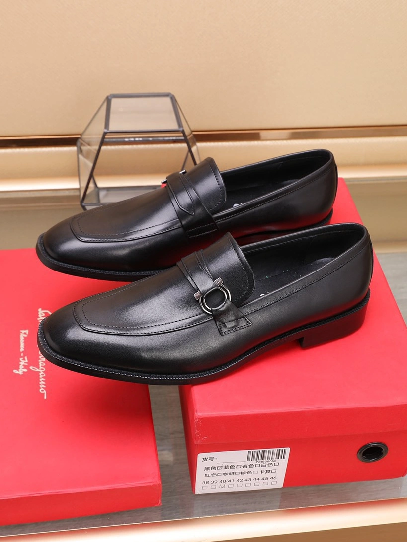 Sophisticated 7185 Salvatore Ferragamo Leather Shoes For Men