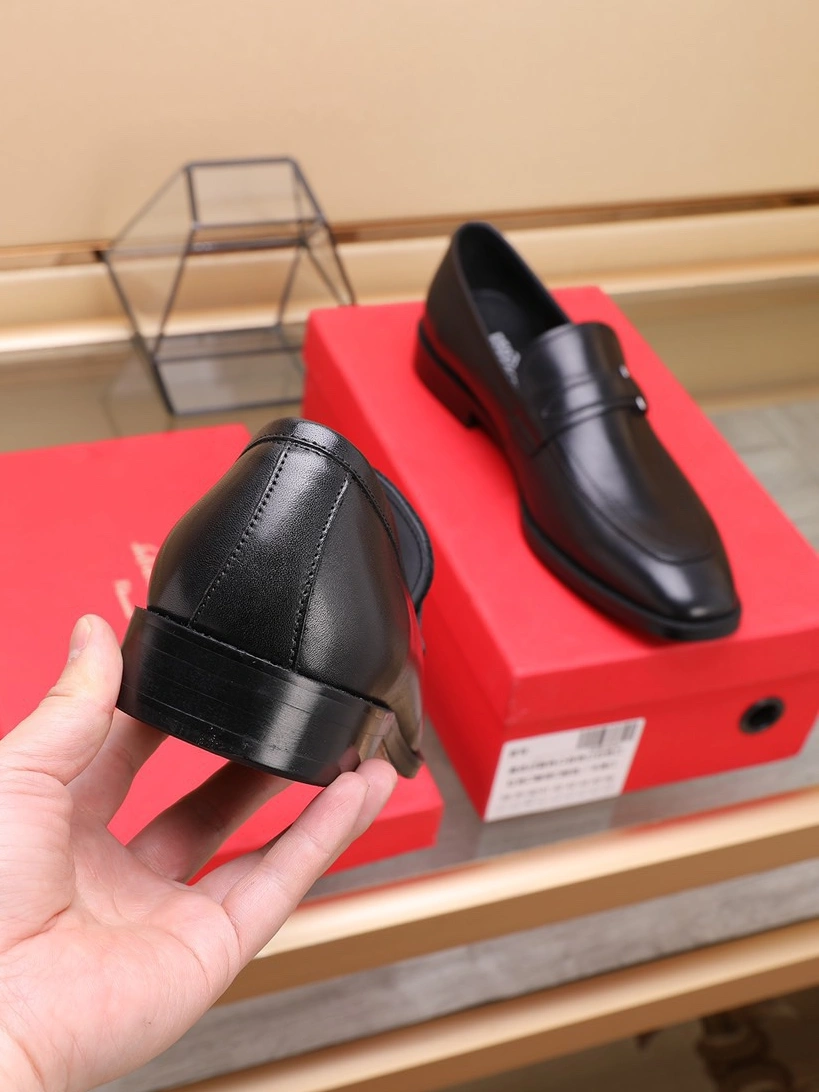 Sophisticated 7185 Salvatore Ferragamo Leather Shoes For Men