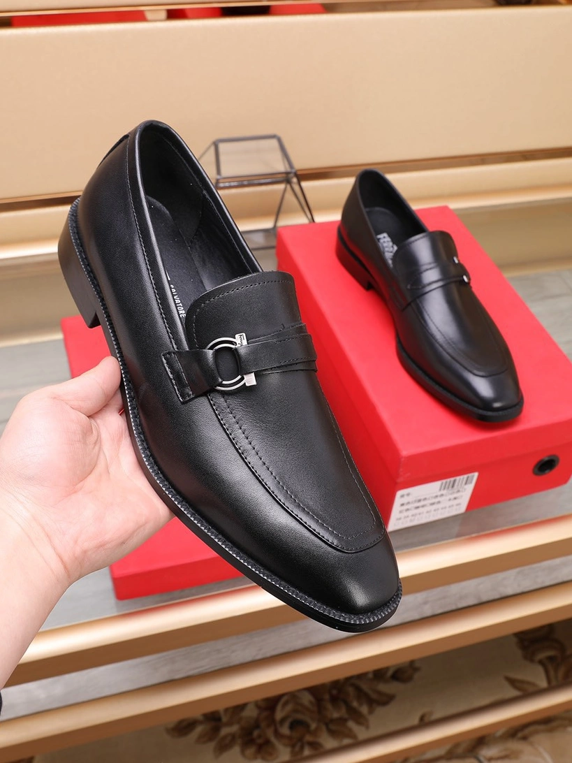 Sophisticated 7185 Salvatore Ferragamo Leather Shoes For Men