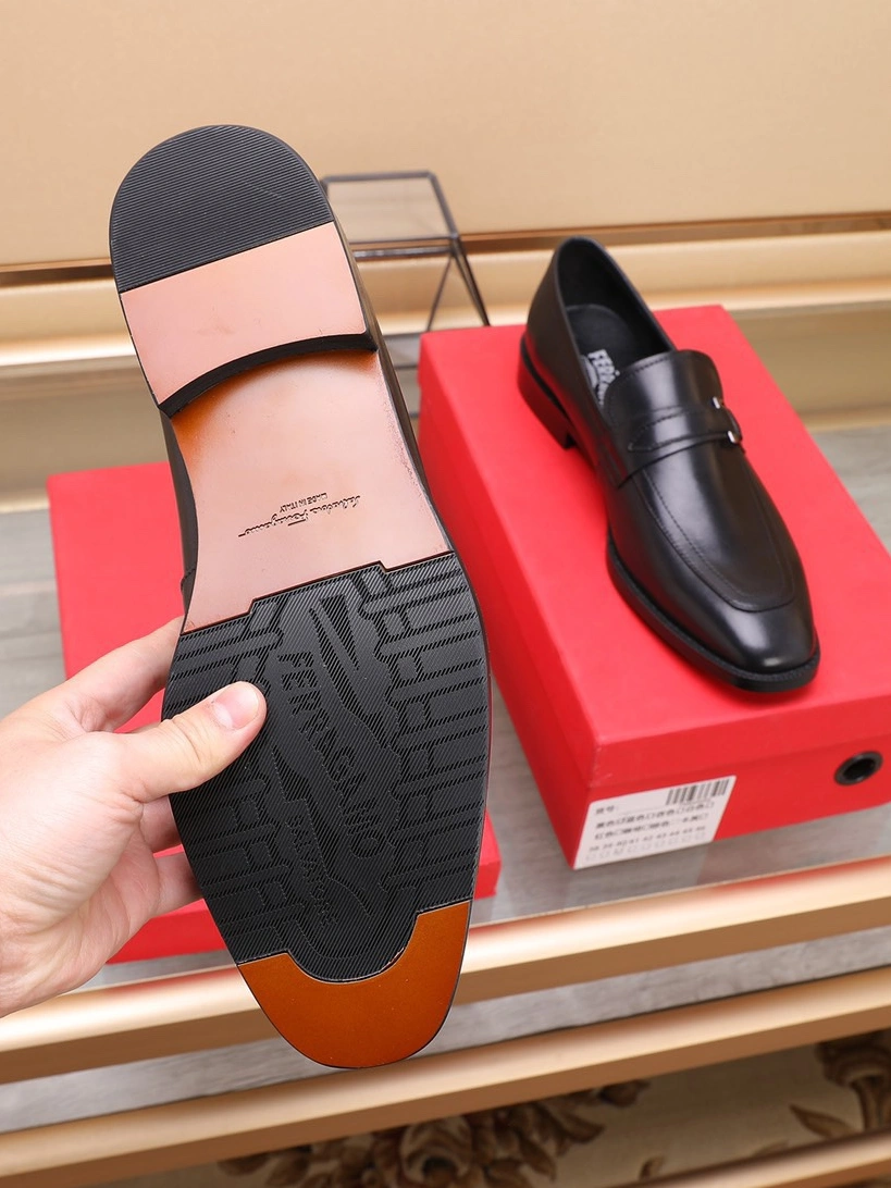 Sophisticated 7185 Salvatore Ferragamo Leather Shoes For Men