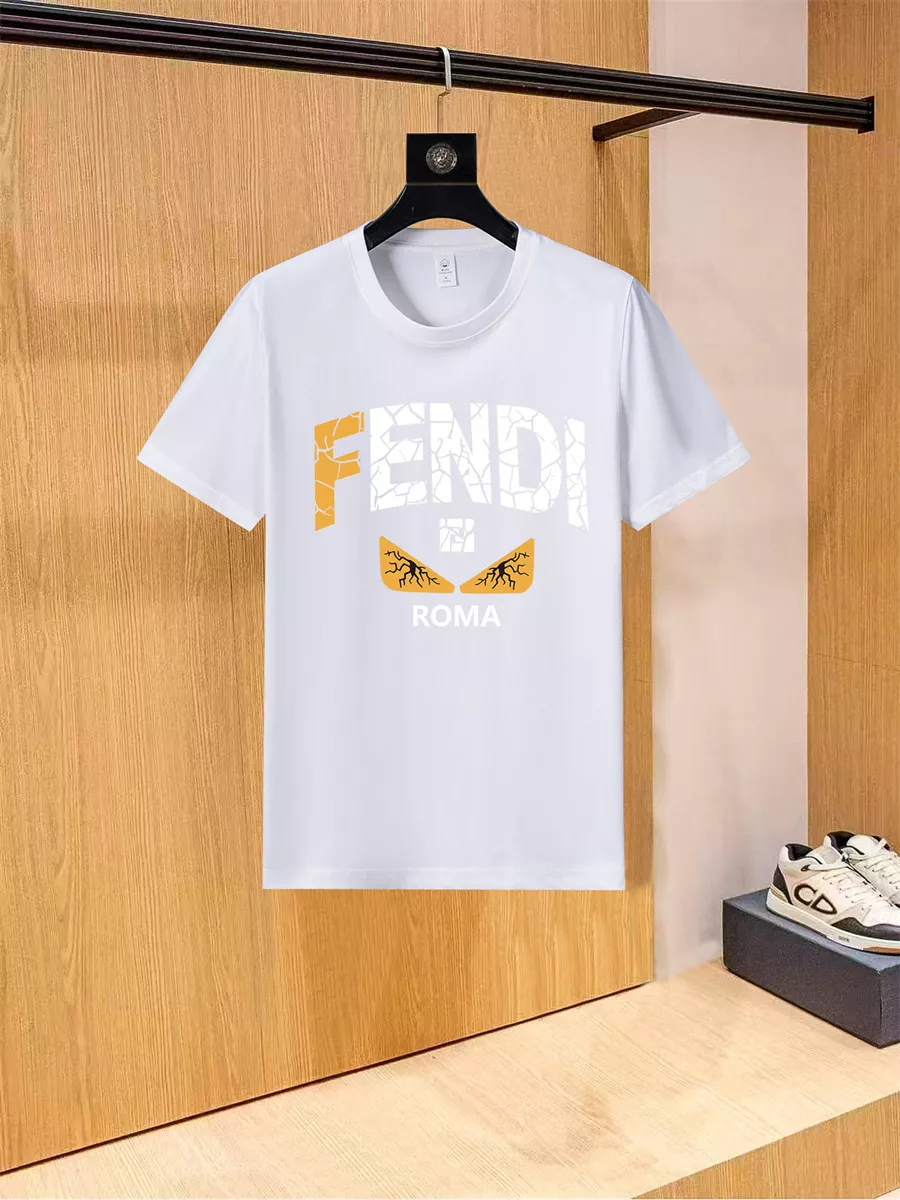 Sophisticated 7296 Fendi T-Shirts Short Sleeved For Unisex