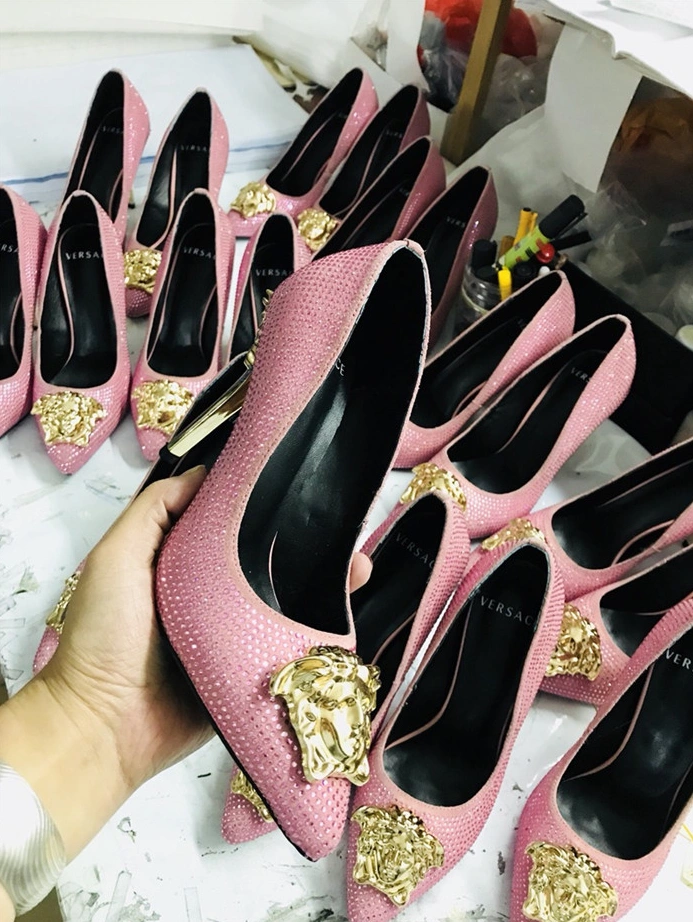 Sophisticated 7351 Versace High-Heeled Shoes For Women