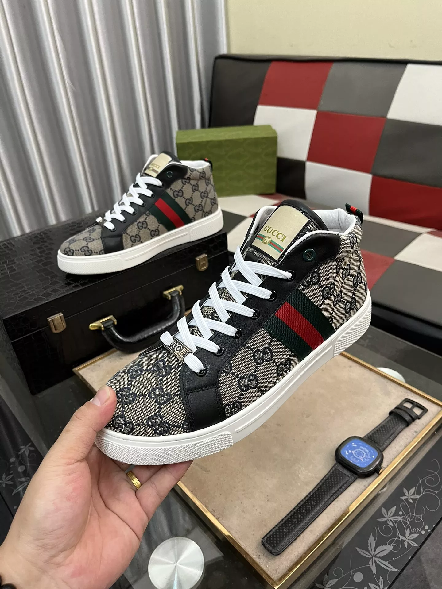 Sophisticated 7408 Gucci High Tops Shoes For Men