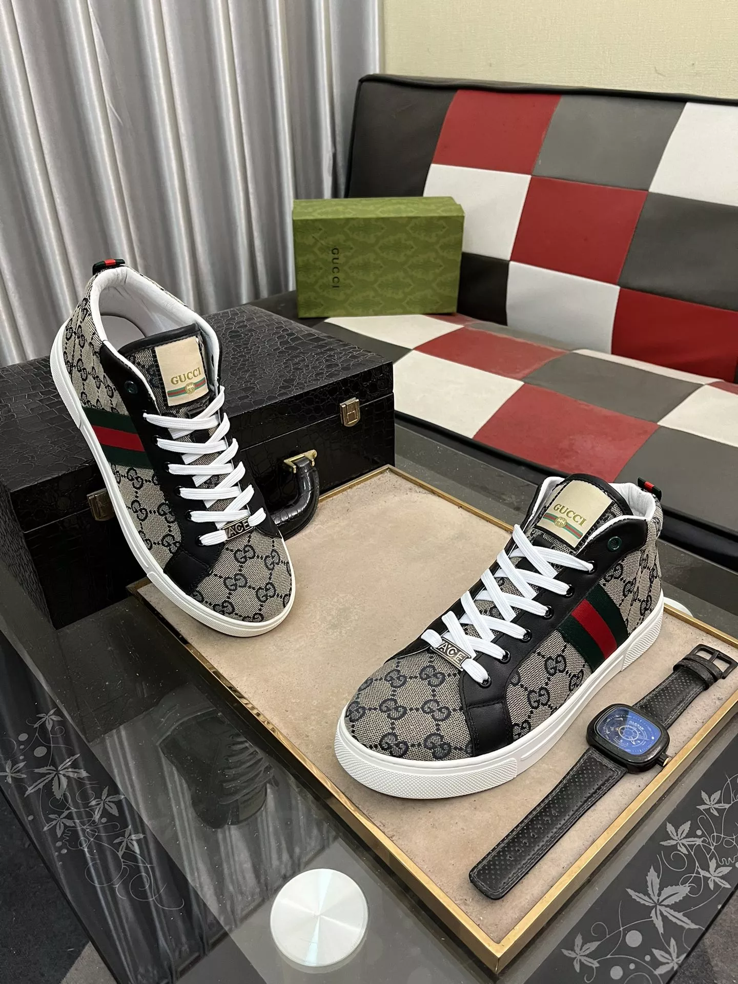 Sophisticated 7408 Gucci High Tops Shoes For Men