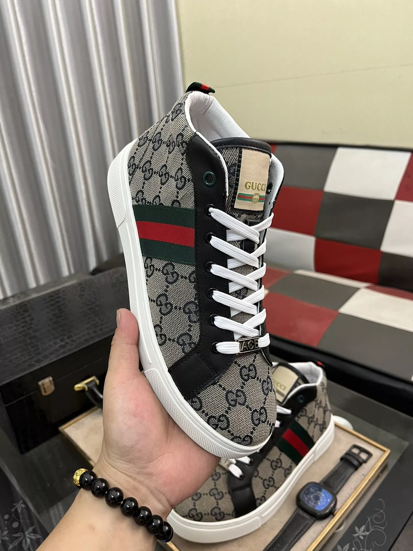 Sophisticated 7408 Gucci High Tops Shoes For Men