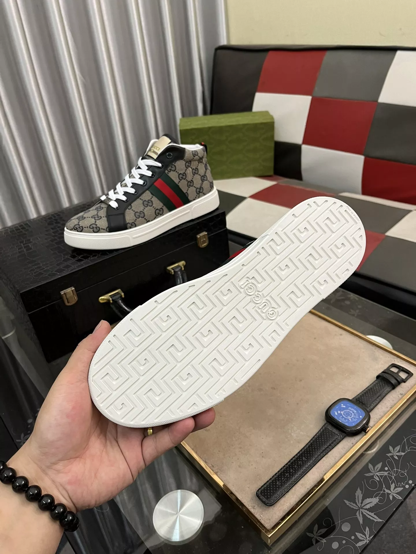 Sophisticated 7408 Gucci High Tops Shoes For Men