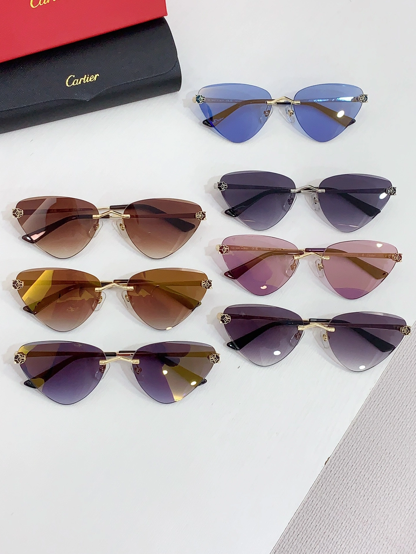 Sophisticated 8932 Cartier AAA Quality Sunglassess