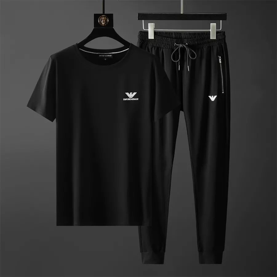 Sophisticated 8958 Armani Tracksuits Short Sleeved For Men