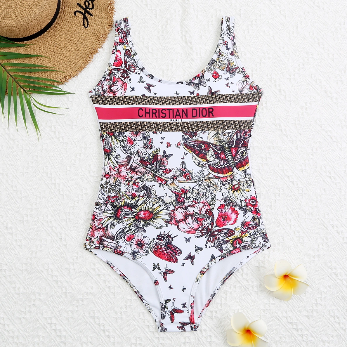 Sophisticated 9199 Christian Dior Bathing Suits Sleeveless For Women