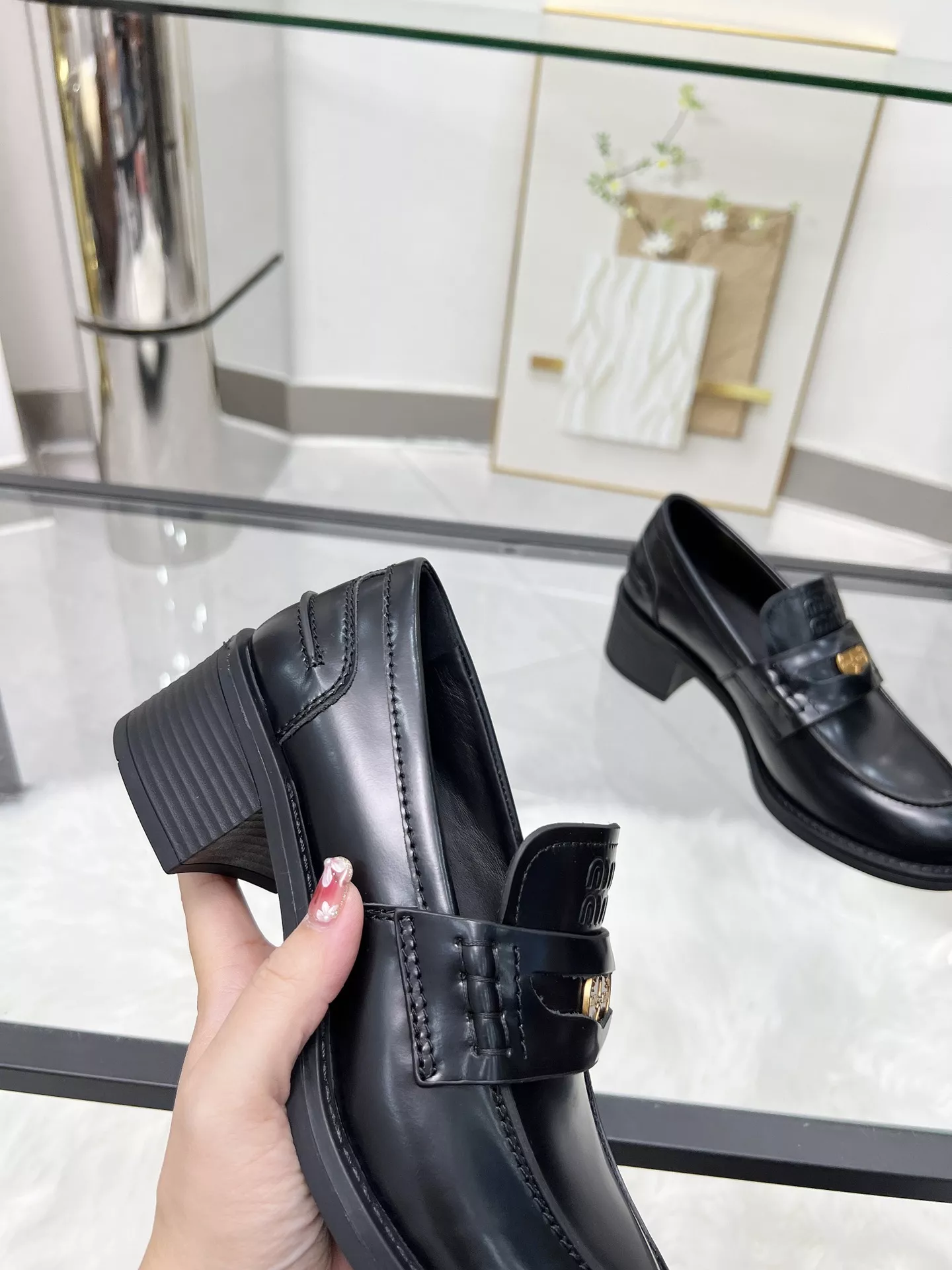 SportInspired 1616 MIU MIU Leather Shoes For Women
