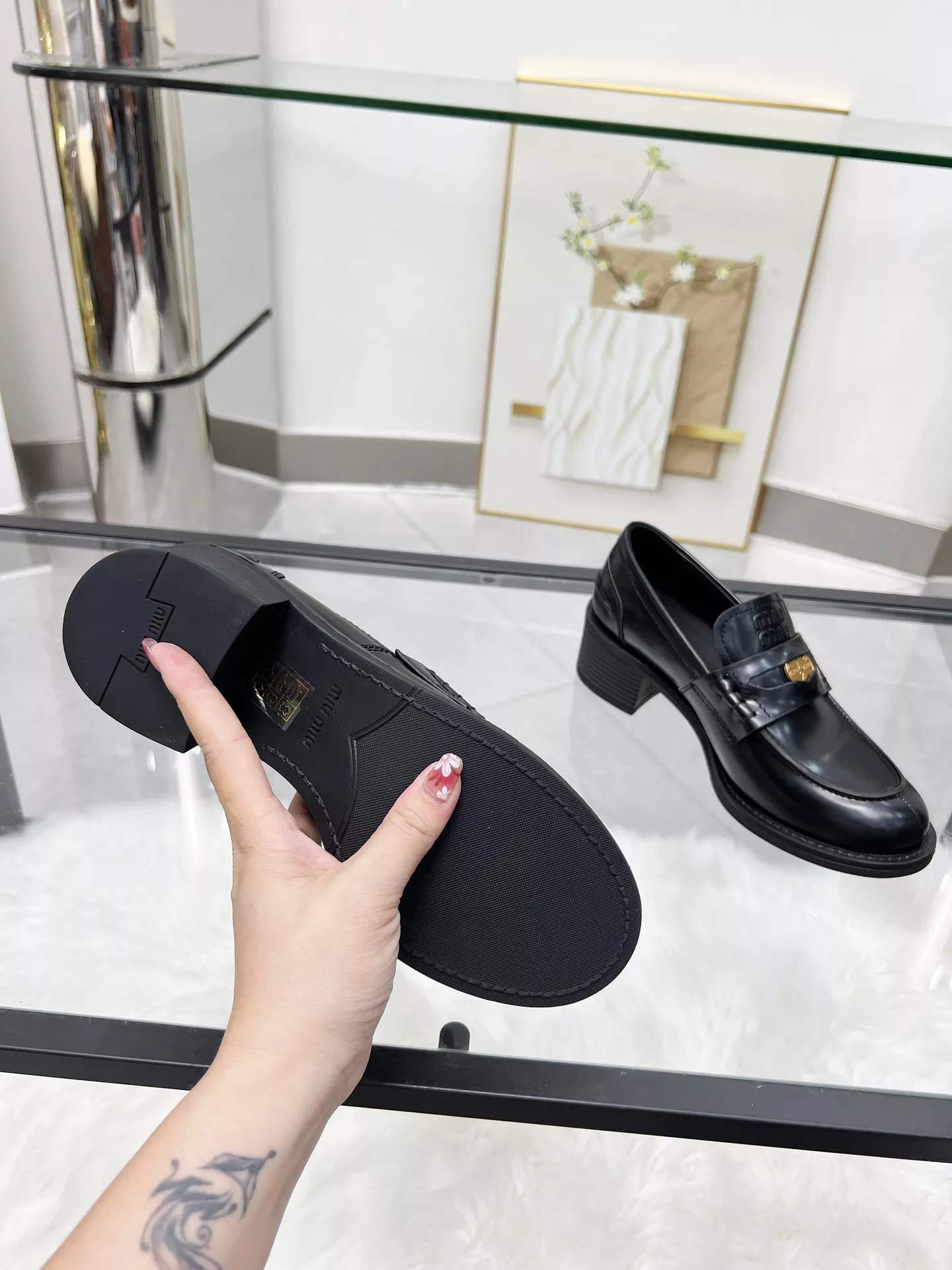 SportInspired 1616 MIU MIU Leather Shoes For Women