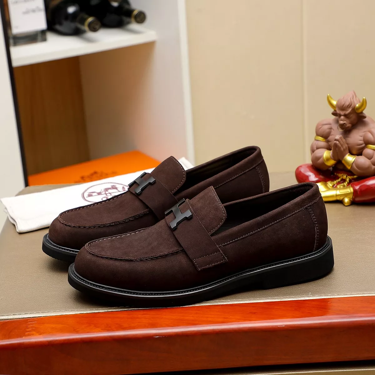 SportInspired 2056 Hermes Leather Shoes For Men
