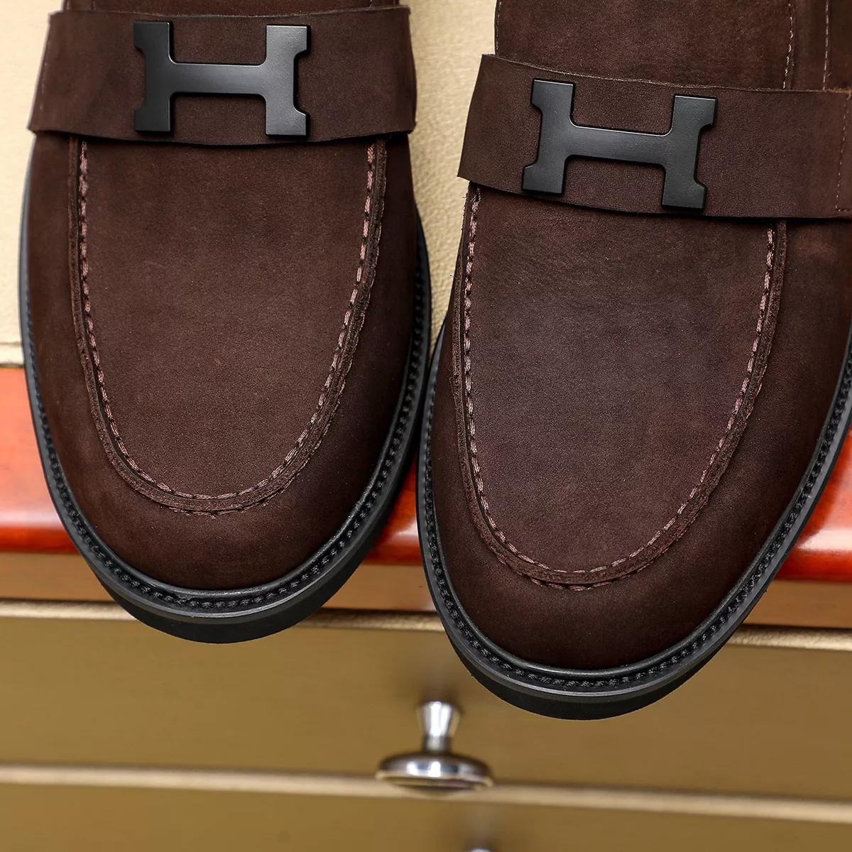 SportInspired 2056 Hermes Leather Shoes For Men