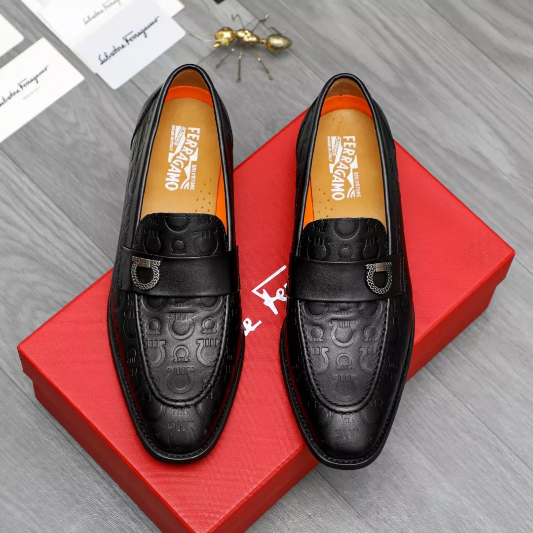 SportInspired 251 Salvatore Ferragamo Leather Shoes For Men