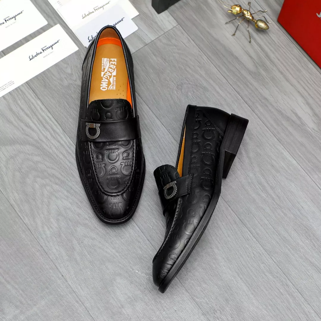 SportInspired 251 Salvatore Ferragamo Leather Shoes For Men