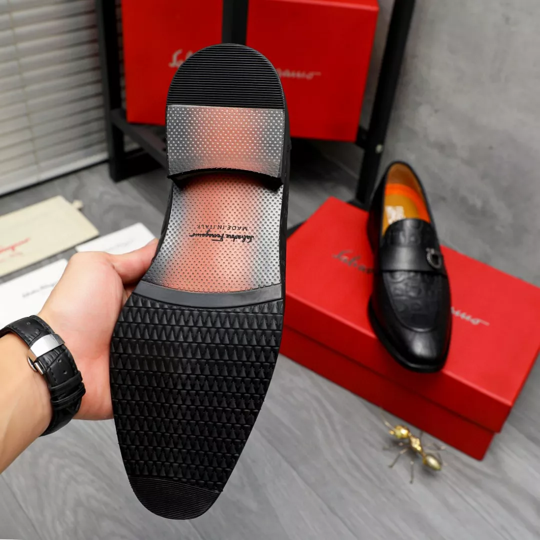 SportInspired 251 Salvatore Ferragamo Leather Shoes For Men