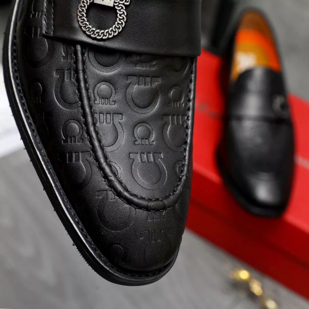 SportInspired 251 Salvatore Ferragamo Leather Shoes For Men
