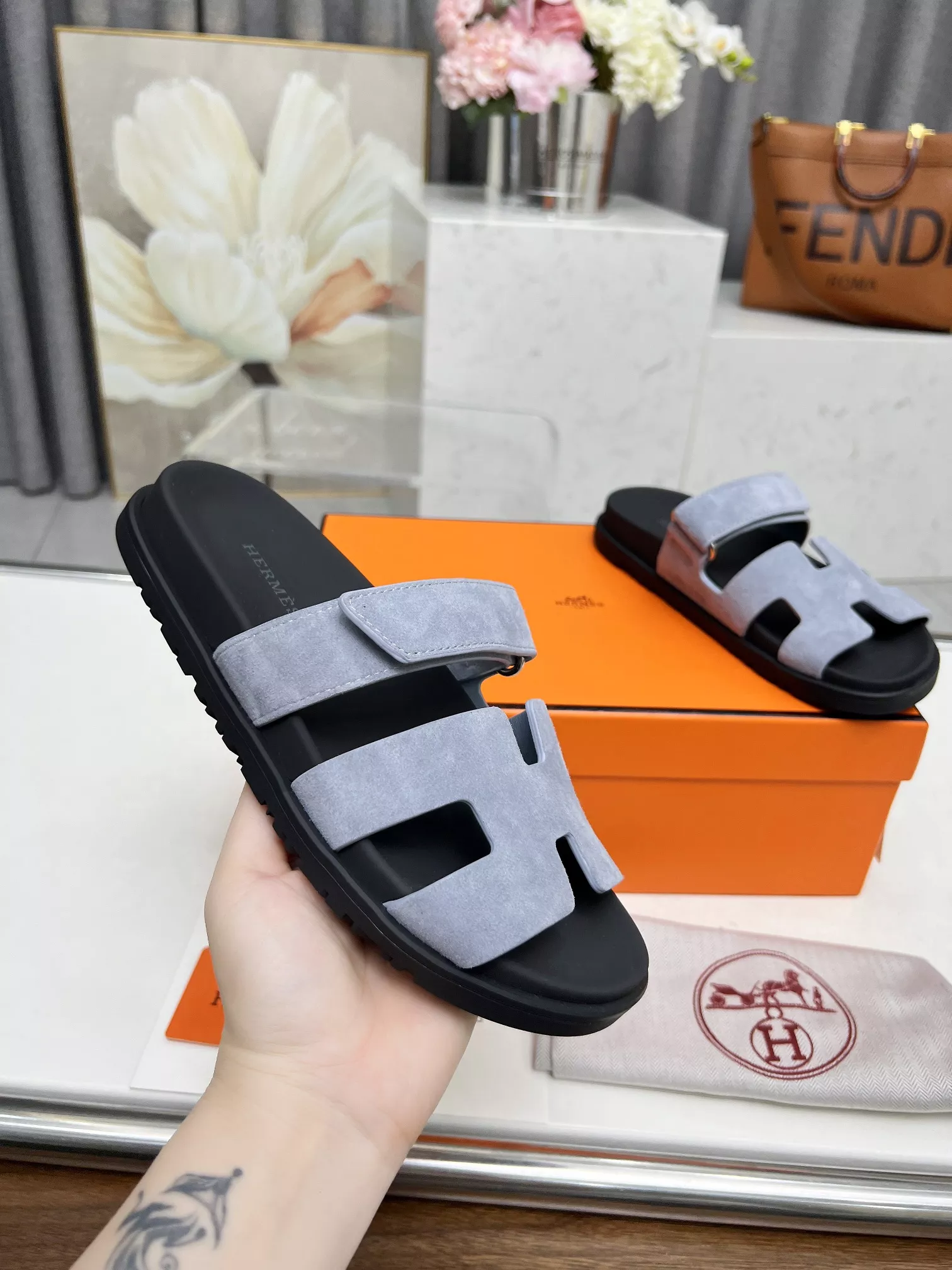 SportInspired 3517 Hermes Slippers For Men