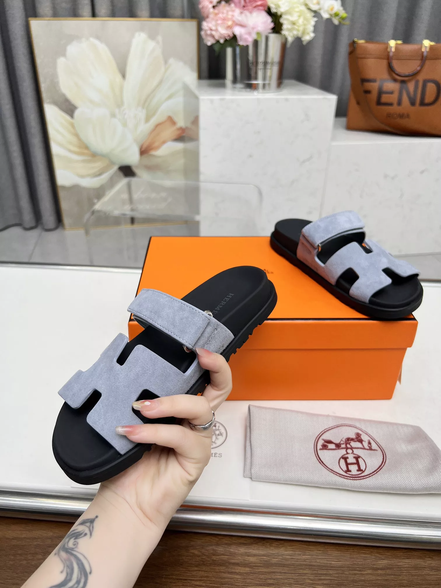 SportInspired 3517 Hermes Slippers For Men