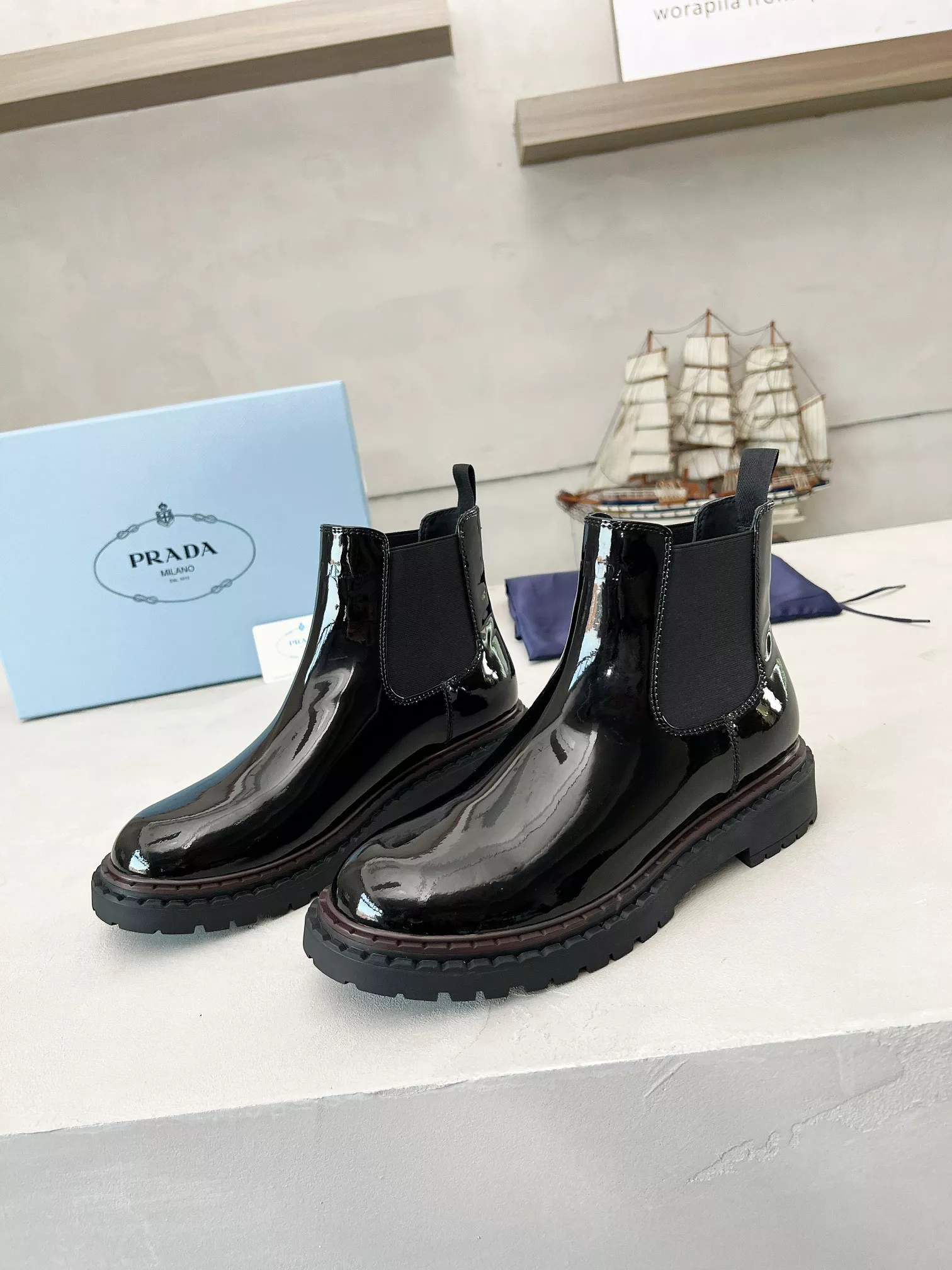 SportInspired 4332 Prada Boots For Men