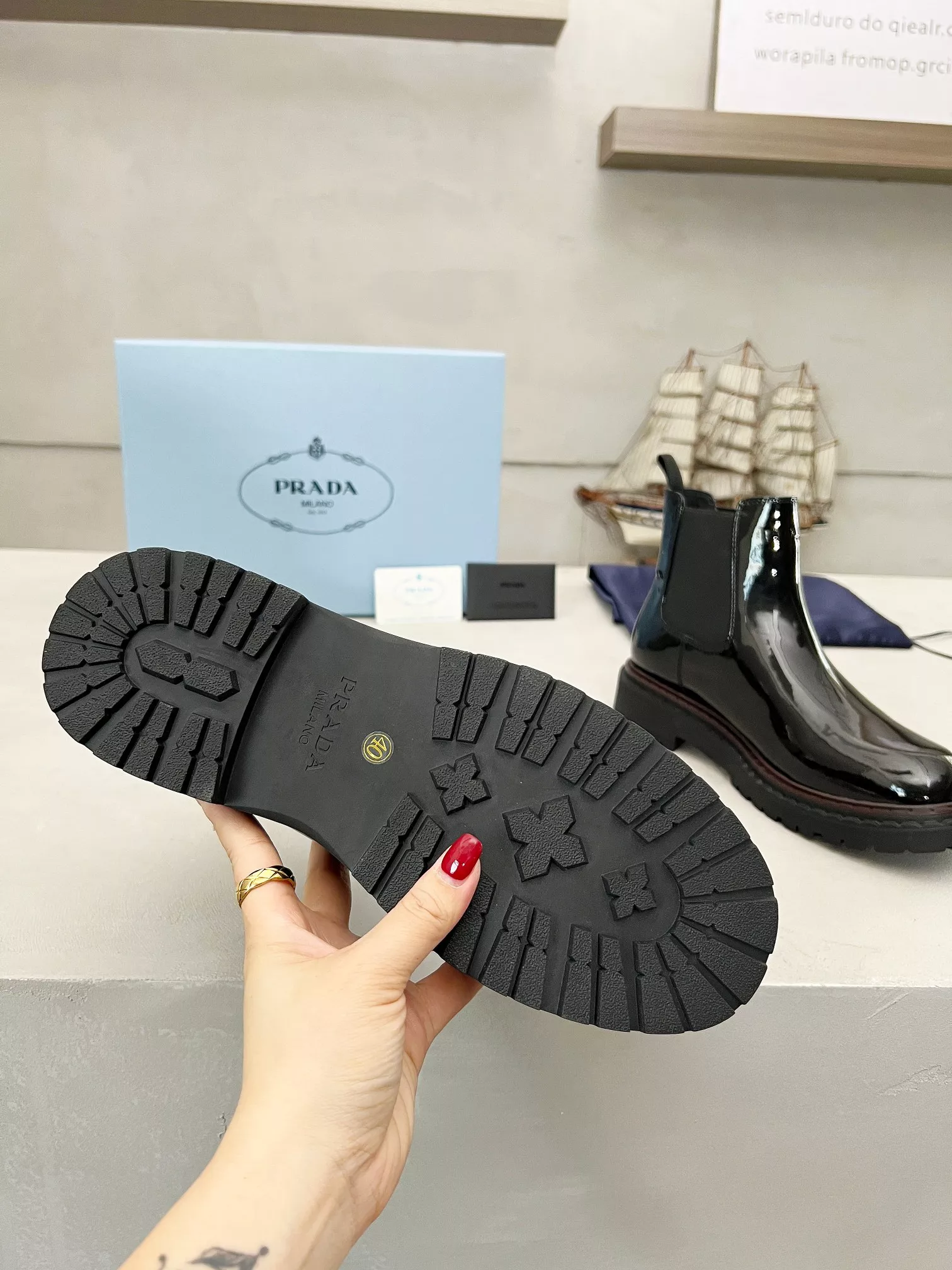 SportInspired 4332 Prada Boots For Men