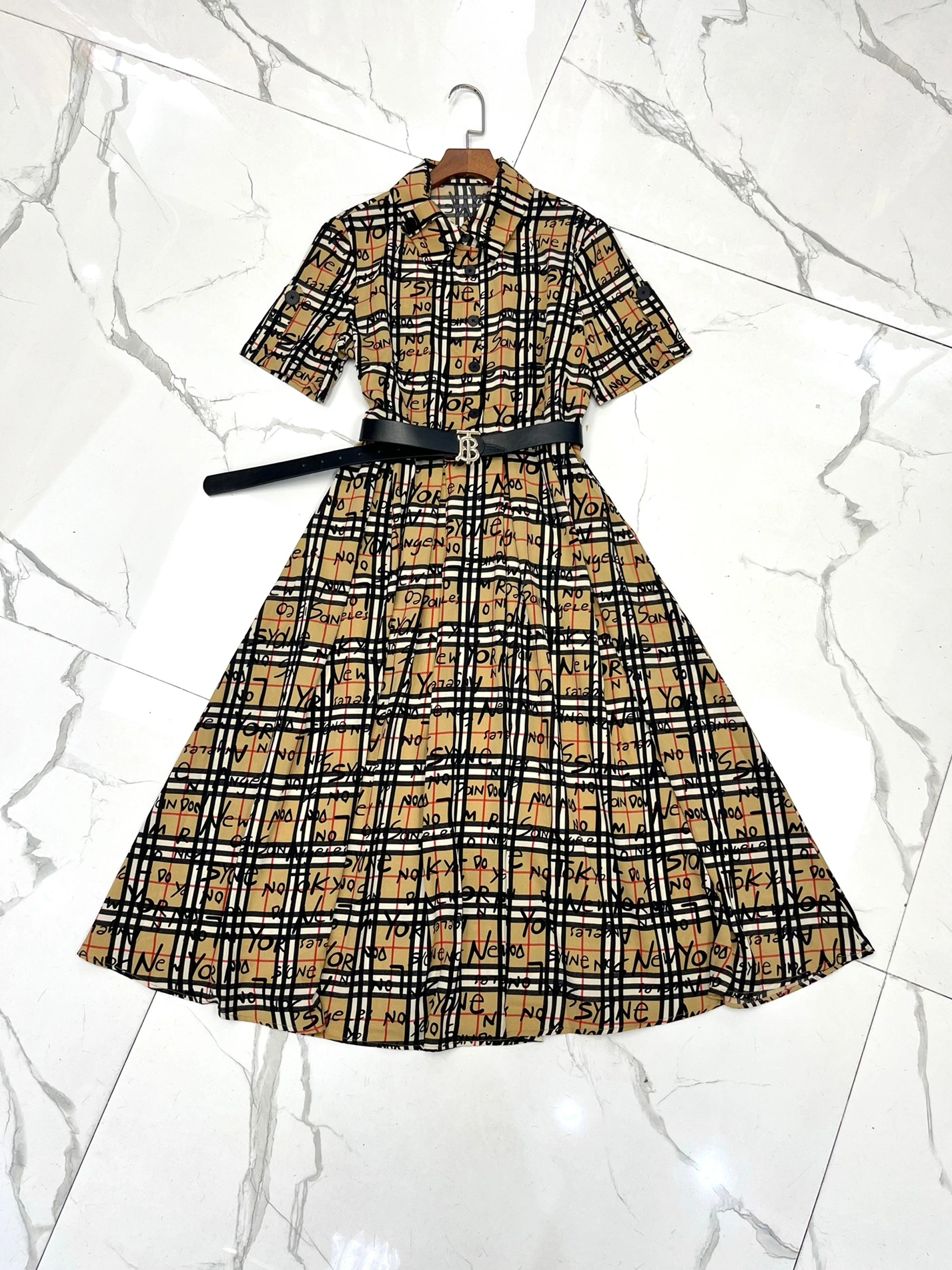 SportInspired 5160 Burberry Dresses Short Sleeved For Women
