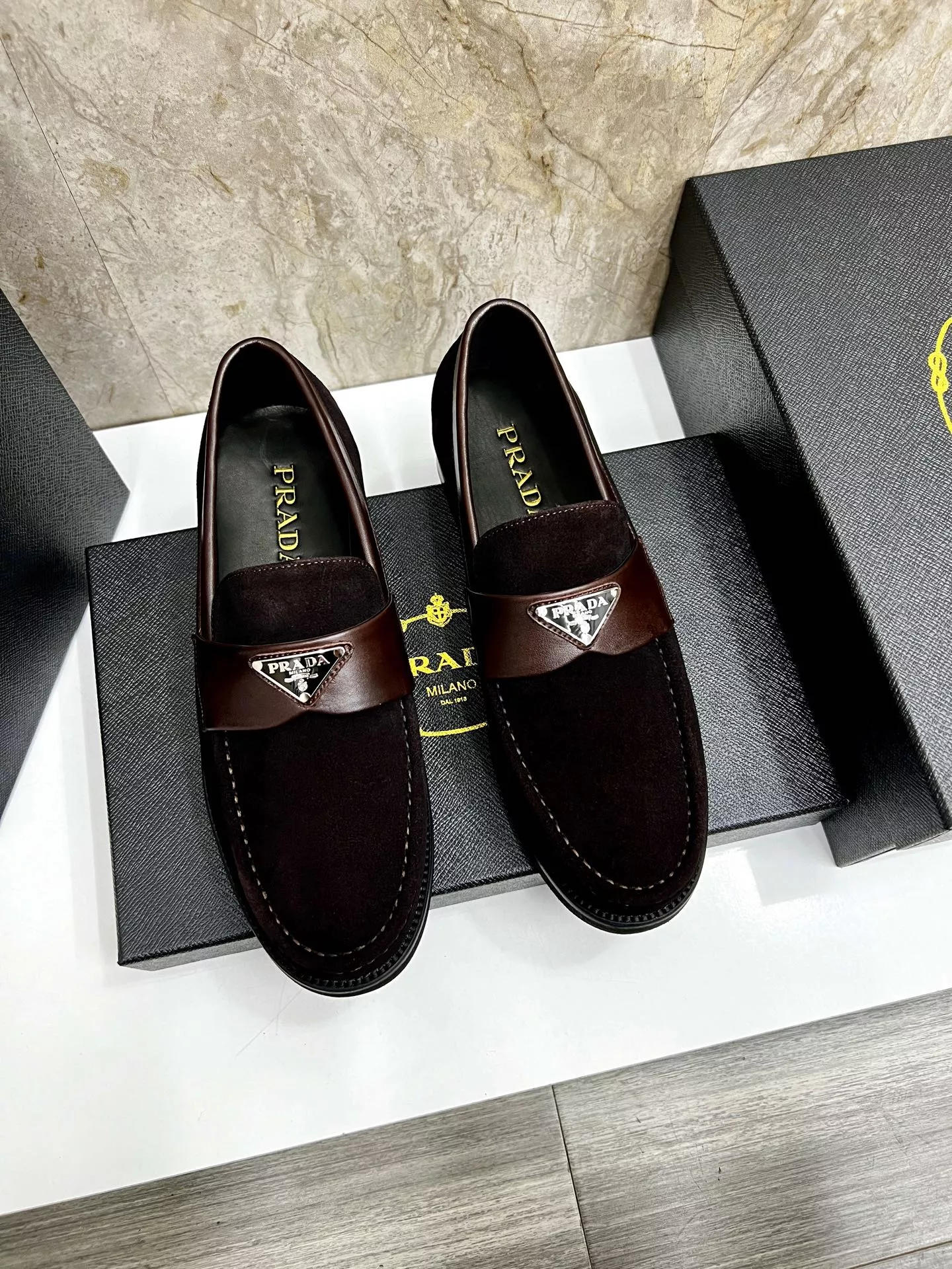 SportInspired 5313 Prada Leather Shoes For Men