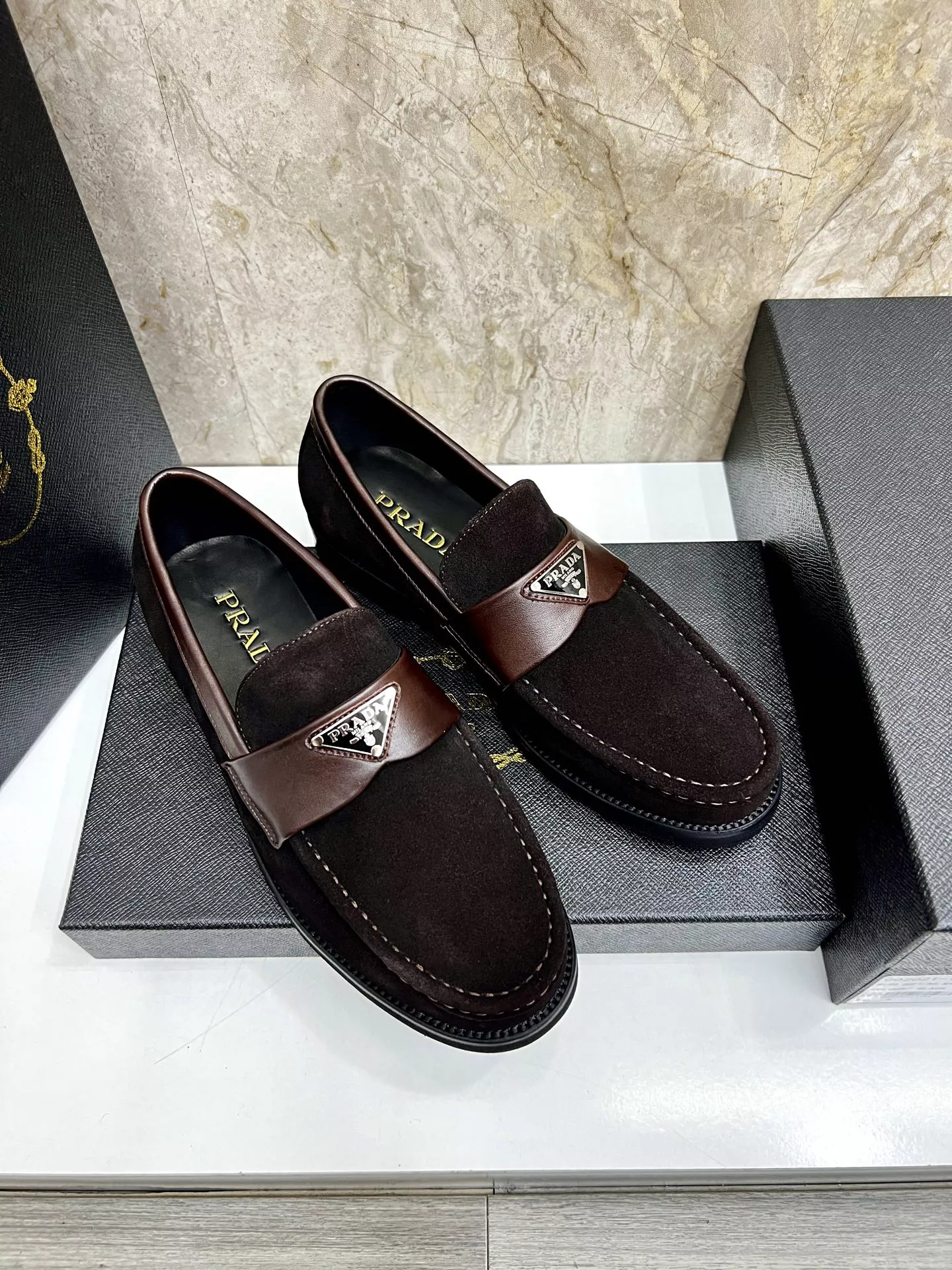 SportInspired 5313 Prada Leather Shoes For Men