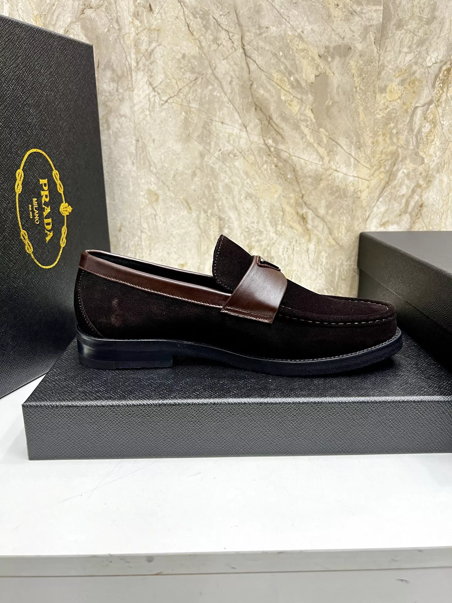 SportInspired 5313 Prada Leather Shoes For Men